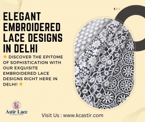 Embroidered lace designs in Delhi